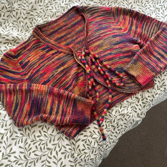 knitted cardigan with tie in front - Picture 3 of 3